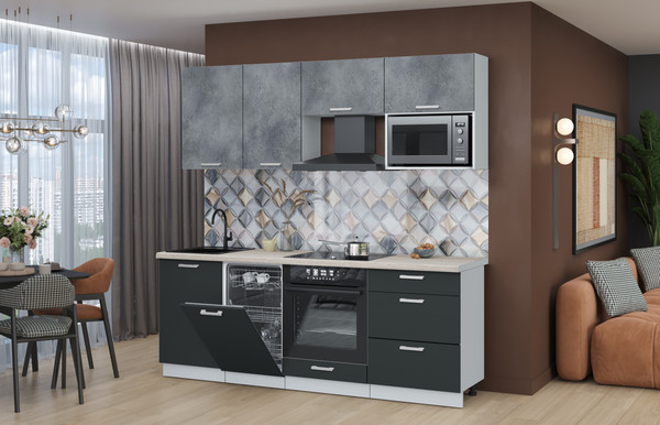 Кухонный гарнитур Интерлиния Мила Лайт 2.15-ПМ4 