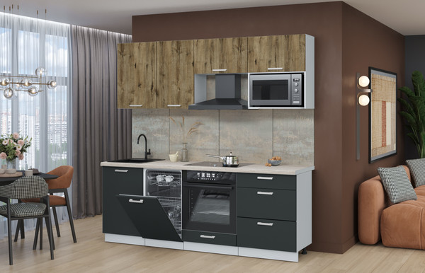 Кухонный гарнитур Интерлиния Мила Лайт 2.15-ПМ4