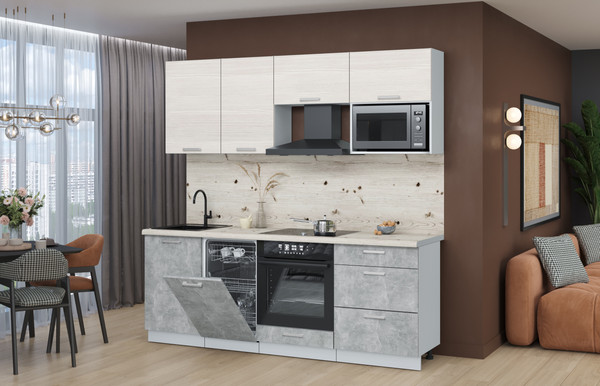 Кухонный гарнитур Интерлиния Мила Лайт 2.15-ПМ4 