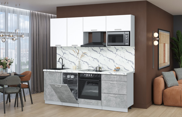 Кухонный гарнитур Интерлиния Мила Лайт 2.15-ПМ4 