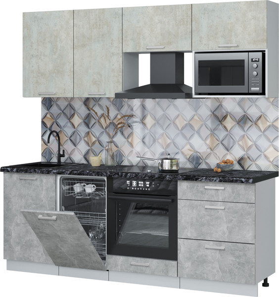 Кухонный гарнитур Интерлиния Мила Лайт 2.15-ПМ4 - фото