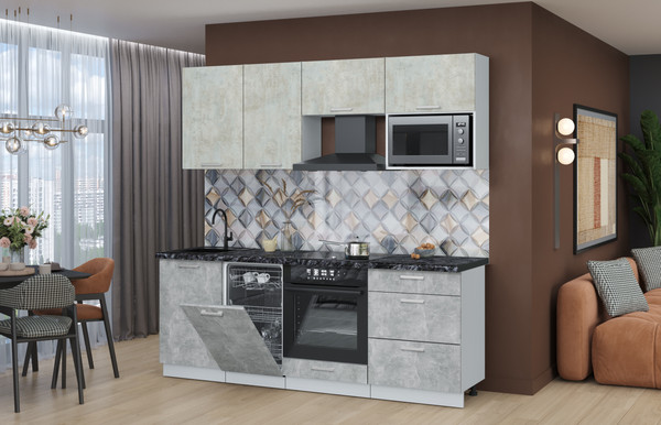 Кухонный гарнитур Интерлиния Мила Лайт 2.15-ПМ4