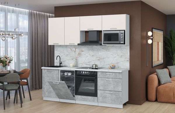 Кухонный гарнитур Интерлиния Мила Лайт 2.15-ПМ4 