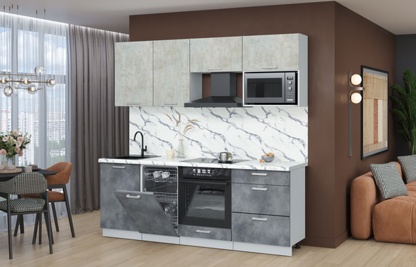 Кухонный гарнитур Интерлиния Мила Лайт 2.15-ПМ4 