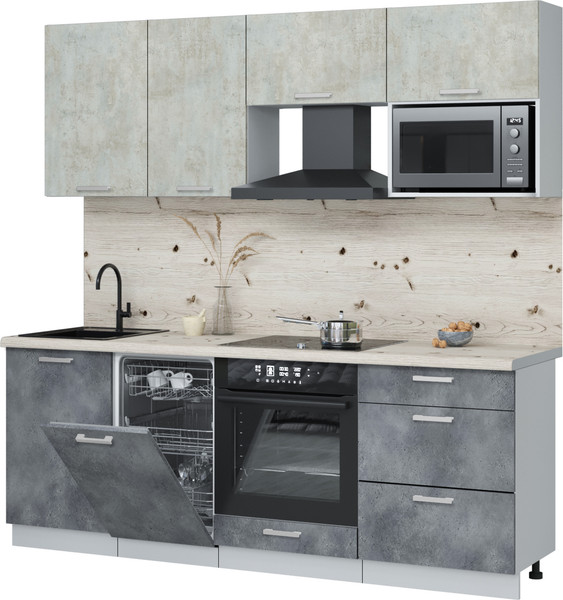 Кухонный гарнитур Интерлиния Мила Лайт 2.15-ПМ4  - фото