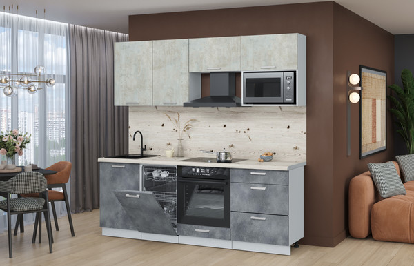 Кухонный гарнитур Интерлиния Мила Лайт 2.15-ПМ4 