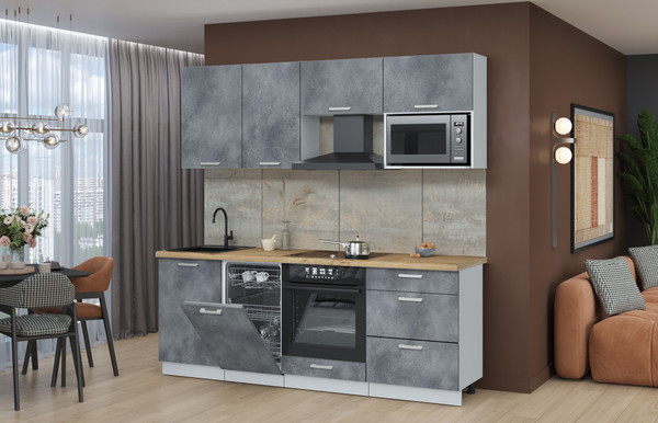 Кухонный гарнитур Интерлиния Мила Лайт 2.15-ПМ4 