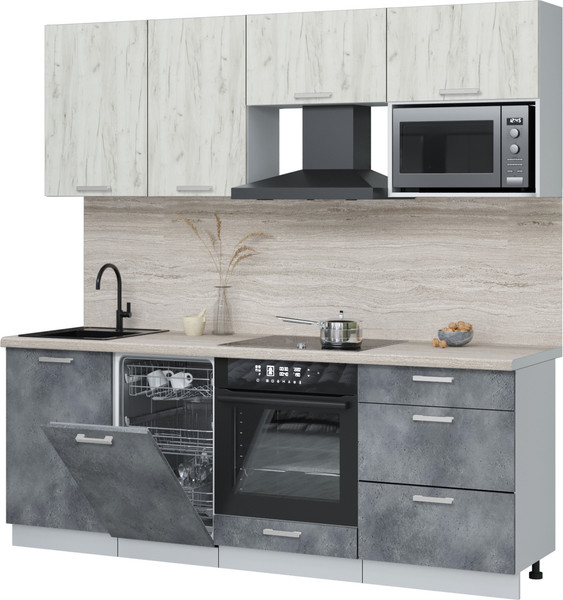 Кухонный гарнитур Интерлиния Мила Лайт 2.15-ПМ4  - фото