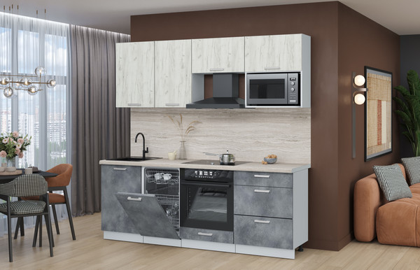 Кухонный гарнитур Интерлиния Мила Лайт 2.15-ПМ4 