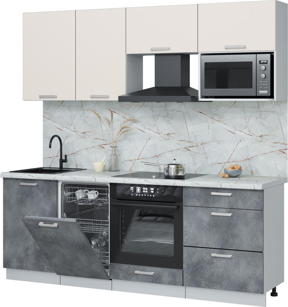 Кухонный гарнитур Интерлиния Мила Лайт 2.15-ПМ4  - фото