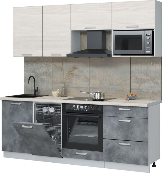 Кухонный гарнитур Интерлиния Мила Лайт 2.15-ПМ4  - фото