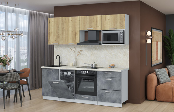 Кухонный гарнитур Интерлиния Мила Лайт 2.15-ПМ4 