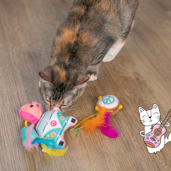 Набор игрушек для кошек Catstages Dental Фестиваль с кошачьей мятой / CAT709095