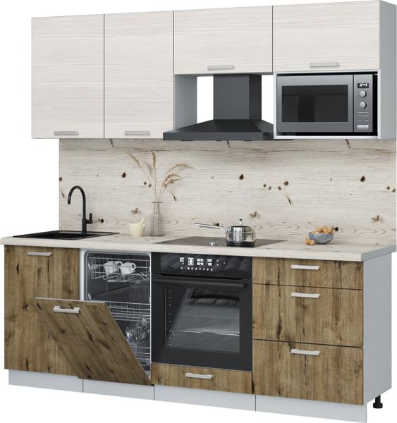 Кухонный гарнитур Интерлиния Мила Лайт 2.15-ПМ4 - фото