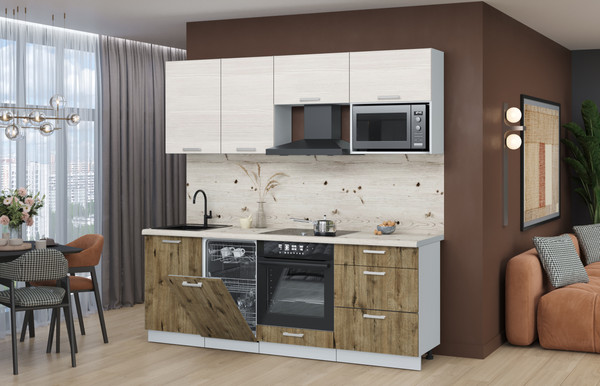 Кухонный гарнитур Интерлиния Мила Лайт 2.15-ПМ4