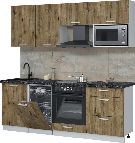 Кухонный гарнитур Интерлиния Мила Лайт 2.15-ПМ4 - фото