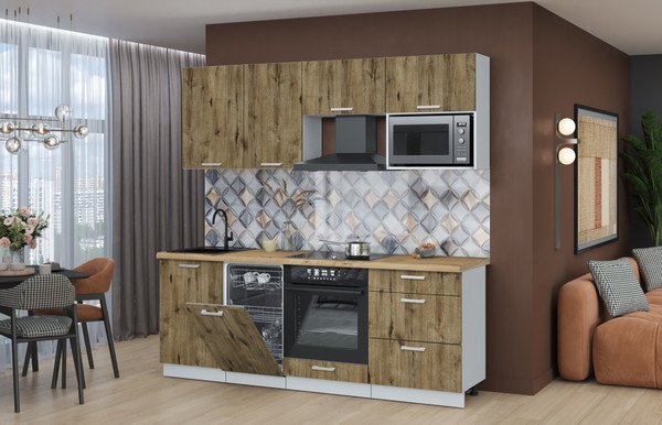 Кухонный гарнитур Интерлиния Мила Лайт 2.15-ПМ4