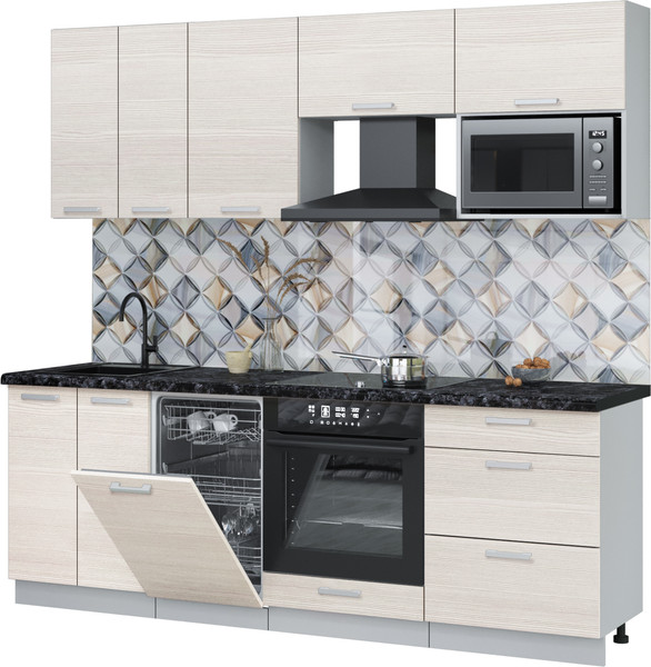 Кухонный гарнитур Интерлиния Мила Лайт 2,25-ПМ4  - фото