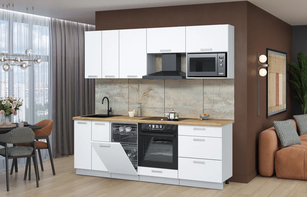 Кухонный гарнитур Интерлиния Мила Лайт 2.25-ПМ4 