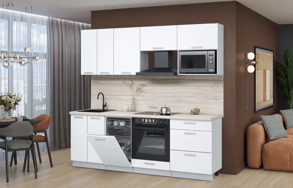 Кухонный гарнитур Интерлиния Мила Лайт 2.25-ПМ4 