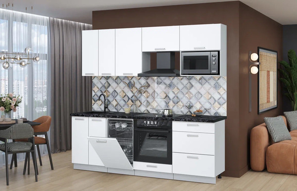 Кухонный гарнитур Интерлиния Мила Лайт 2.25-ПМ4 