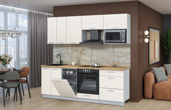 Кухонный гарнитур Интерлиния Мила Лайт 2.25-ПМ4 