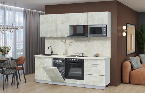 Кухонный гарнитур Интерлиния Мила Лайт 2.25-ПМ4 