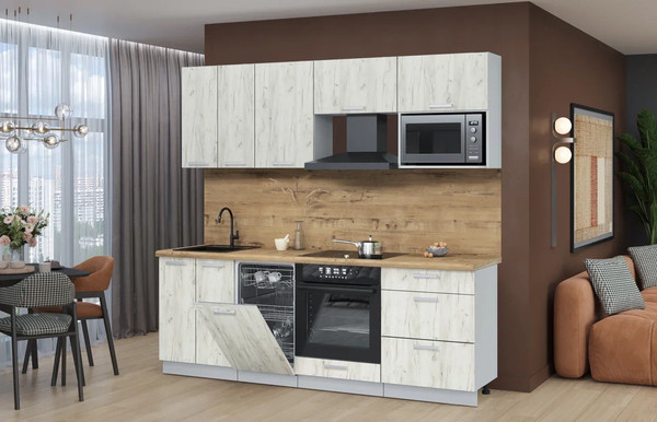 Кухонный гарнитур Интерлиния Мила Лайт 2.25-ПМ4 