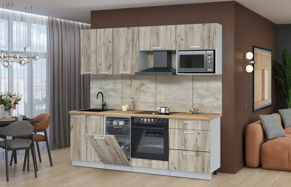 Кухонный гарнитур Интерлиния Мила Лайт 2.25-ПМ4 