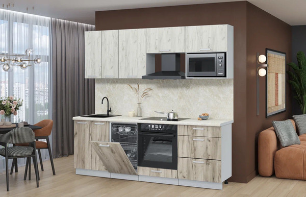 Кухонный гарнитур Интерлиния Мила Лайт 2.25-ПМ4 