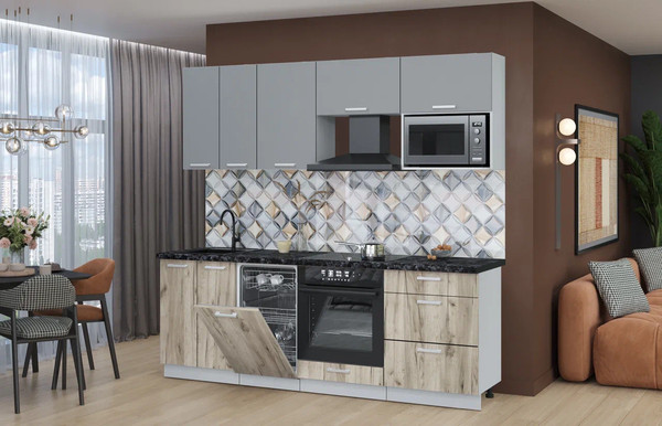 Кухонный гарнитур Интерлиния Мила Лайт 2.25-ПМ4 