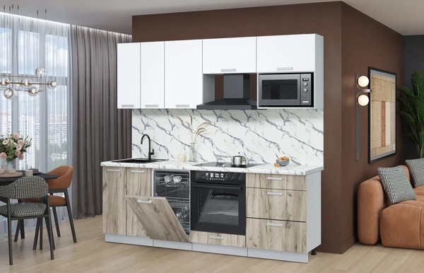 Кухонный гарнитур Интерлиния Мила Лайт 2.25-ПМ4 