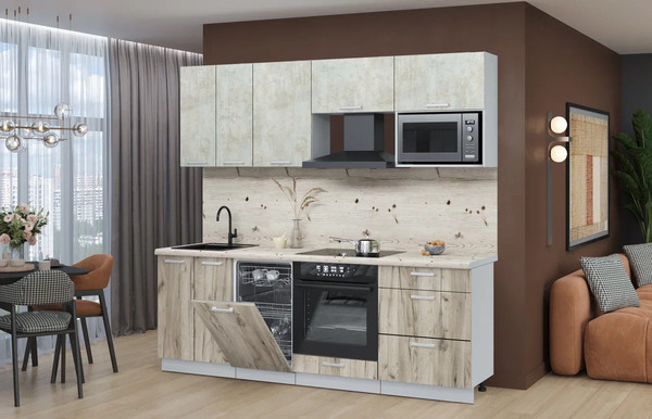 Кухонный гарнитур Интерлиния Мила Лайт 2.25-ПМ4 