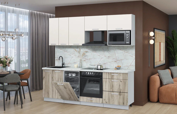 Кухонный гарнитур Интерлиния Мила Лайт 2.25-ПМ4 