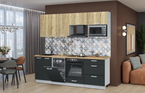 Кухонный гарнитур Интерлиния Мила Лайт 2.25-ПМ4 