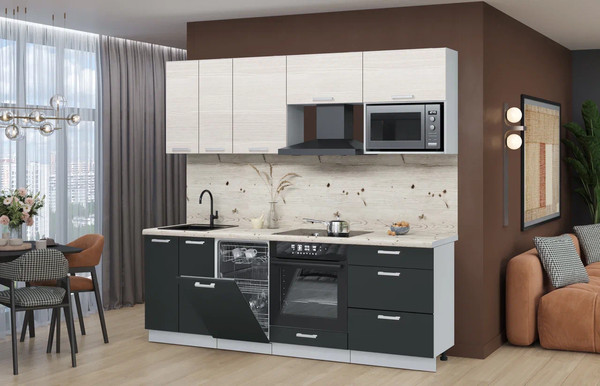 Кухонный гарнитур Интерлиния Мила Лайт 2.25-ПМ4 