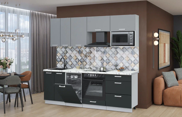 Кухонный гарнитур Интерлиния Мила Лайт 2.25-ПМ4 