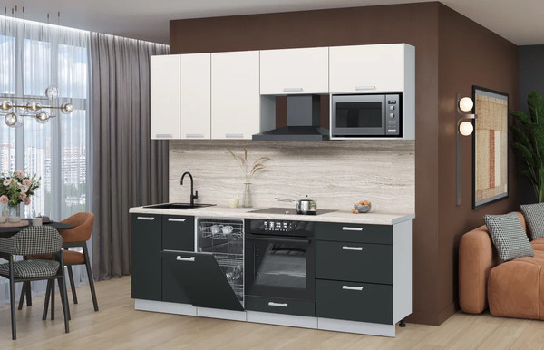 Кухонный гарнитур Интерлиния Мила Лайт 2.25-ПМ4 