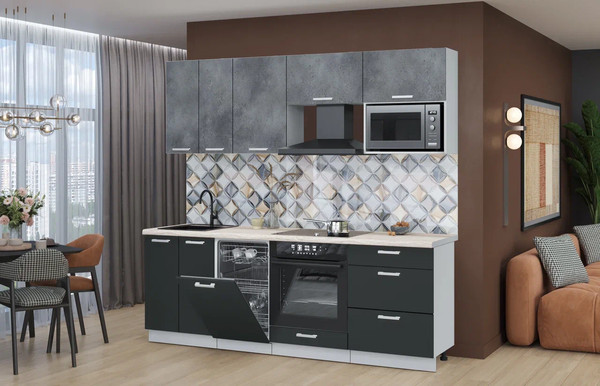 Кухонный гарнитур Интерлиния Мила Лайт 2.25-ПМ4 