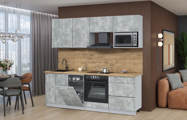 Кухонный гарнитур Интерлиния Мила Лайт 2.25-ПМ4 