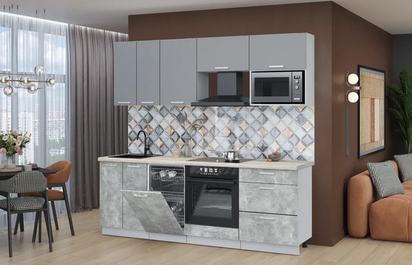 Кухонный гарнитур Интерлиния Мила Лайт 2.25-ПМ4 