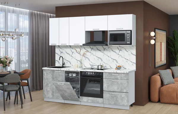 Кухонный гарнитур Интерлиния Мила Лайт 2.25-ПМ4 