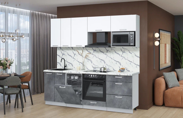 Кухонный гарнитур Интерлиния Мила Лайт 2.25-ПМ4