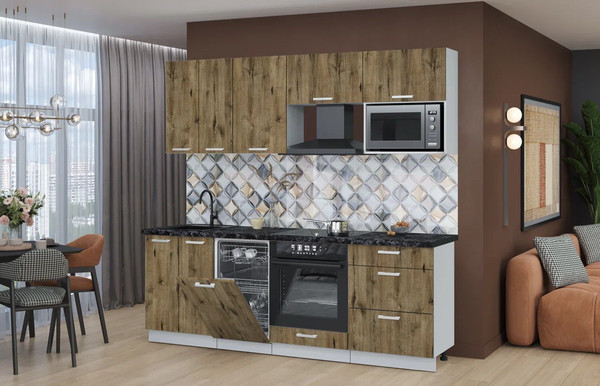 Кухонный гарнитур Интерлиния Мила Лайт 2.25-ПМ4 