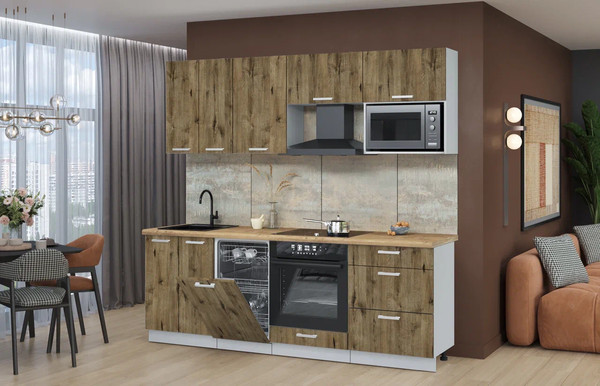 Кухонный гарнитур Интерлиния Мила Лайт 2.25-ПМ4 