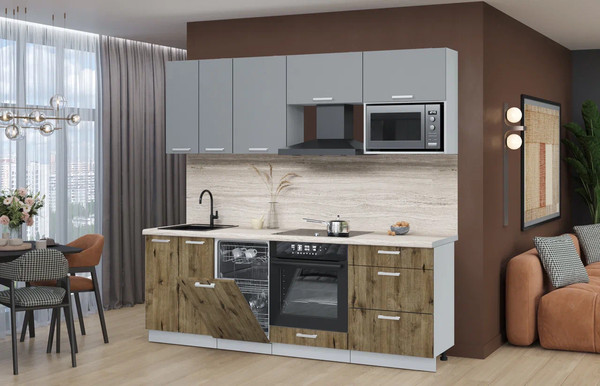 Кухонный гарнитур Интерлиния Мила Лайт 2.25-ПМ4 