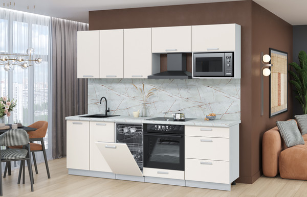 Кухонный гарнитур Интерлиния Мила Лайт 2.45-ПМ4 