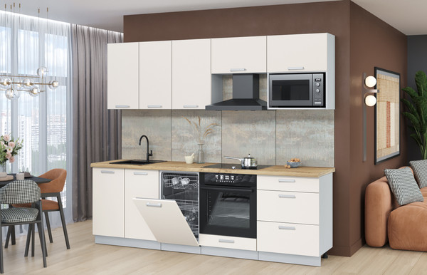 Кухонный гарнитур Интерлиния Мила Лайт 2.45-ПМ4 