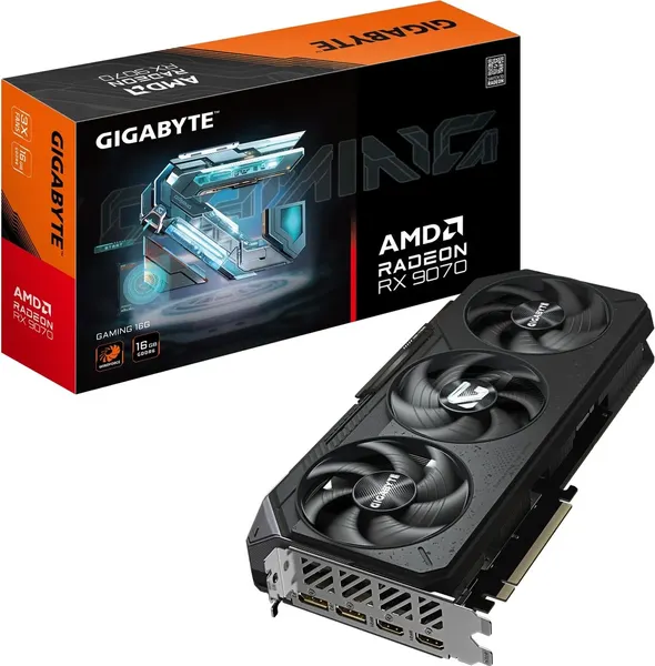 Видеокарта Gigabyte Radeon RX 9070 16Gb GDDR6 (GV-R9070GAMING-16GD)