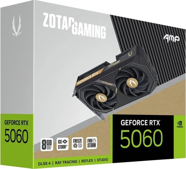 Видеокарта Zotac GeForce RTX 5060 8Gb GDDR7 (ZT-B50600L-10L)